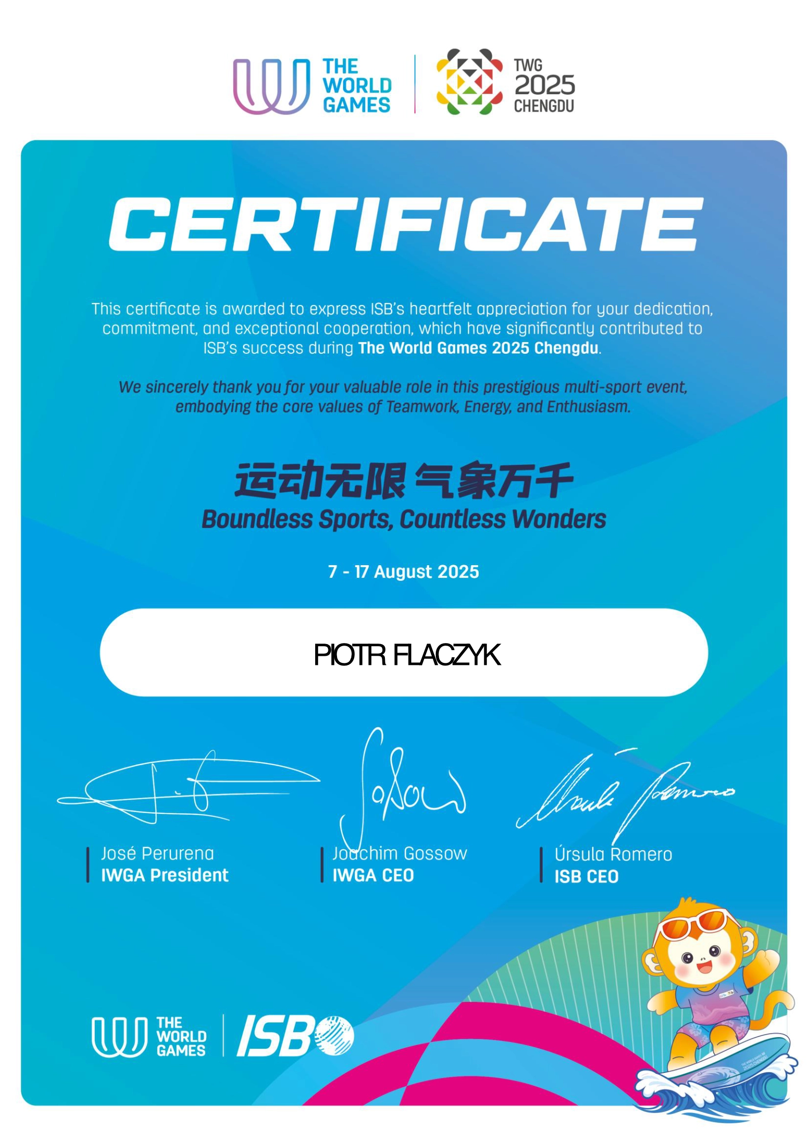 Podwodne drony w akcji – realizacja dla The World Games Chengdu